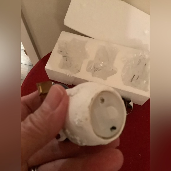 New battery powered light up Snowmen Ornaments or decorations, 3 Snowmen - Picture 7 of 7